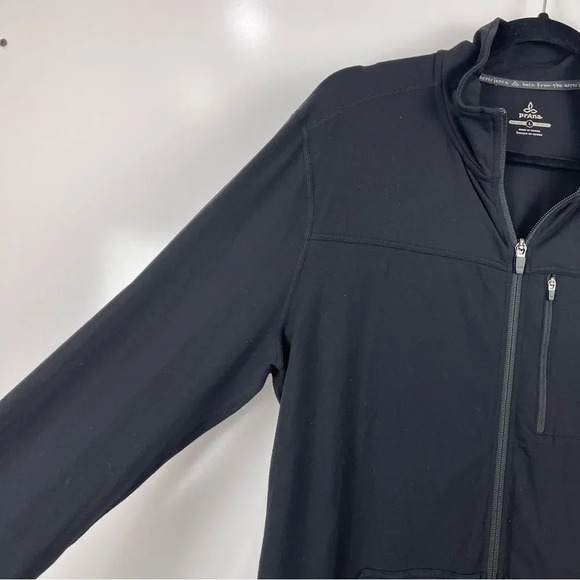 Prana Black Zip Up Lightweight Jacket Women's Size Large - Picture 4 of 9